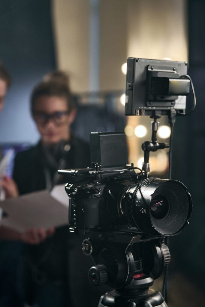 Pro Video Camera Set Up in Studio